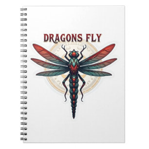 Cool Machined Steampunk Dragonfly - Dragons Fly -  Notebook