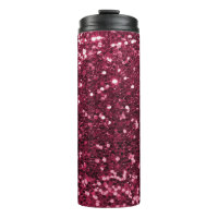 Cool Magenta Pink Faux Glitter Sparkle