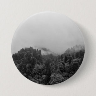 Cool, magical foggy nature 3 inch round button
