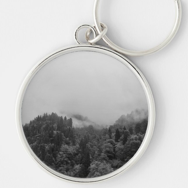 Cool, magical foggy nature keychain (Front)