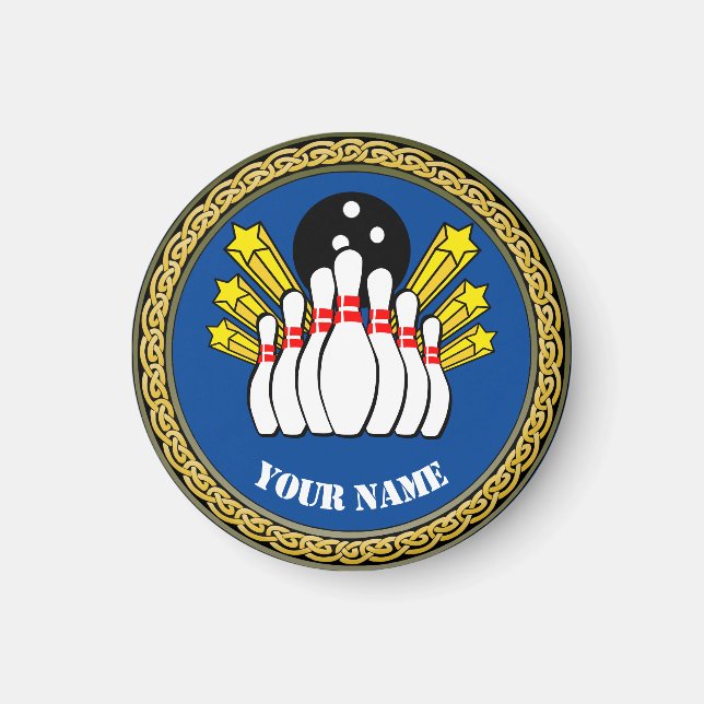 COOL ! Magnet - Bowling - Custom Bowler - Ajouter  (Devant)