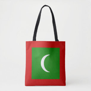 Cool Maldives Flag Fashion Tote Bag