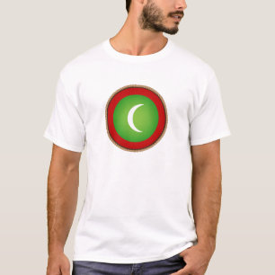 Cool Maldives Flag Seal T-Shirt