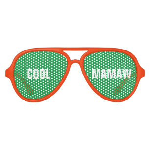 Cool Mamaw Grandma Funny Playful Aviator Sunglasses