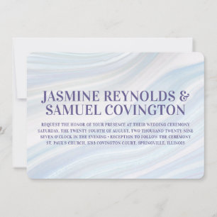 Cool Marble Geode Wedding Invitation
