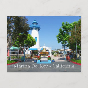 Cool Marina Del Rey Postcard! Postcard