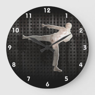 Cool Martial Arts Large Clock
