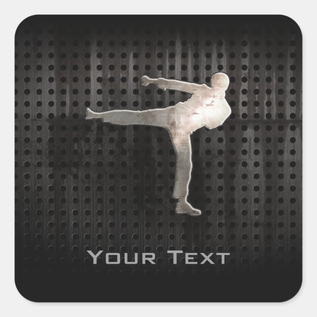 Cool Martial Arts Square Sticker (Front)