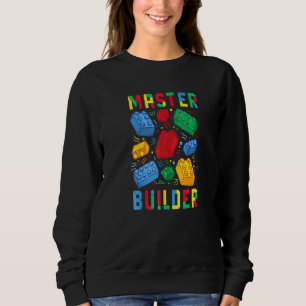 Cool Master Builder  Building Blocks Men Women Sweatshirt