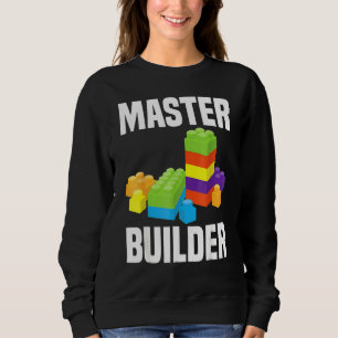 Cool Master Builder  Building Blocks Men Women Sweatshirt