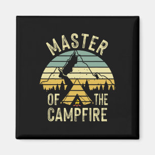 Cool Master Campfire Funny Camping Gift For Kids M Magnet