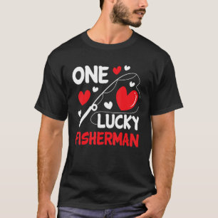 Cool Matching Outfit Couple Fishing, One Lucky Fis T-Shirt