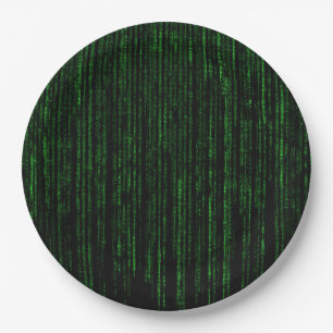 Cool Matrix Effect Paper Plate