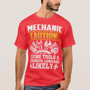 Cool Mechanic For Men Drag Race Automobile Garage  T-Shirt