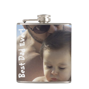 Cool Meilleur Papa Jamais Photo Flacon Enveloppé V