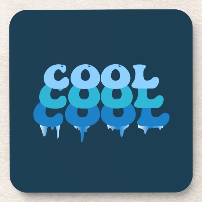Cool Melting Ice, Funny Coaster (Front)