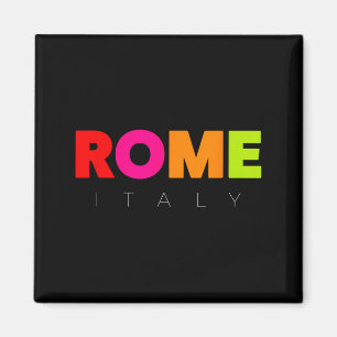 Cool Men's Women's Kids Colorful Rome Italy Graphi Magnet