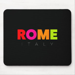 Cool Men's Women's Kids Colorful Rome Italy Graphi Mouse Pad