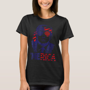 Cool merica Trump Happy 4th Of July Trump American T-Shirt