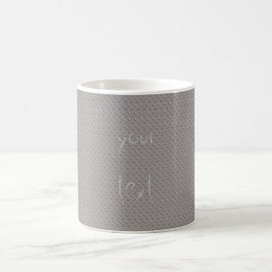 Cool Metal Background with Your Text Coffee Mug
