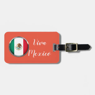 Cool Mexico Flag Design Luggage Tag