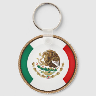 Cool Mexico Flag Seal Keychain
