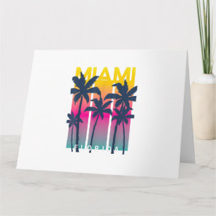 Cool Miami Florida Graphic Design Tees, I Love Mia Card