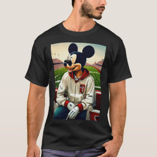 "Cool Mickey in Hoodie & Shades Graphic T-Shirt" T-Shirt