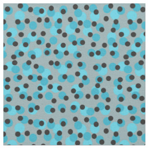 Cool Mid-Century Retro Iceberg Dots Fabric
