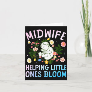 Cool Midwife Art For Women Midwifery Doula Nursing Card