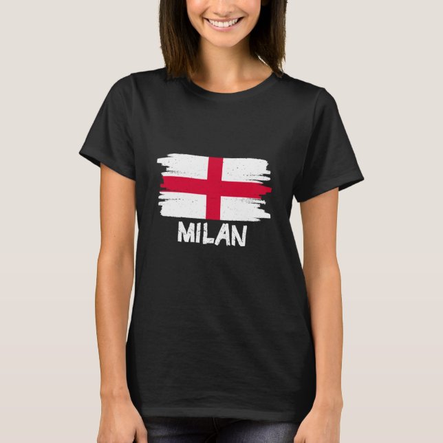 Cool Milan Flag T-Shirt (Front)