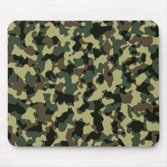 Cool Military Camo design Camouflaged Camo Mouse Pad (Front)