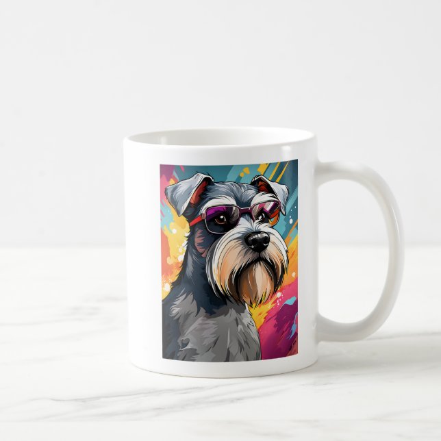 Cool Mini Schnauzer Coffee Mug (Right)