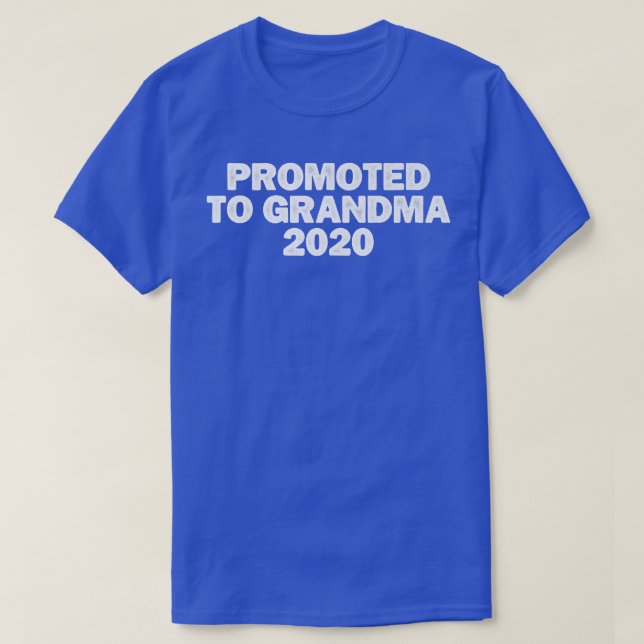 Cool Minimal Funny Promoted To Grandma 2020  T-Shirt (Design Front)