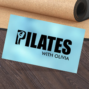 Cool Minimal Pilates Instructor Business Card