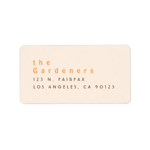 Cool Minimalist Label