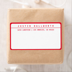 Cool Minimalist Red & White