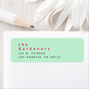 Cool minimaliste vert rouge noir