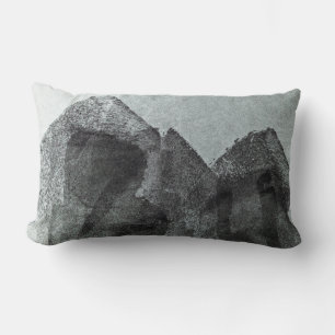 cool modern Abstract black painting Design art Lumbar Pillow