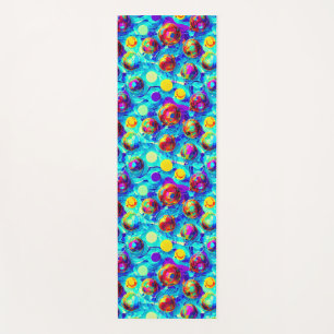  Cool modern abstract colourful crystal Yoga Mat
