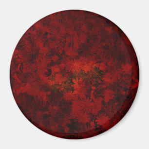 Cool, modern art of floral / flower pattern magnet