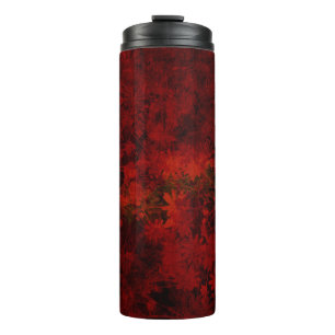 Cool, modern art of floral / flower pattern thermal tumbler