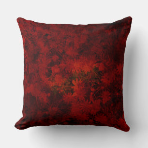Cool, modern art of floral / flower pattern throw pillow