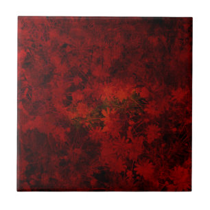 Cool, modern art of floral / flower pattern tile