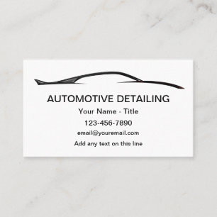 Cool Modern Automotive Detailing Business Cards