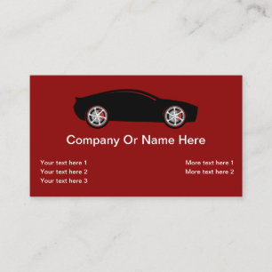 Cool Modern Automotive Theme Business Card