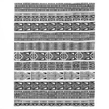 Cool Modern Boho Black and White Pattern Strips