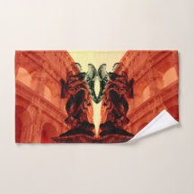 Cool modern collage of historical Rome in red