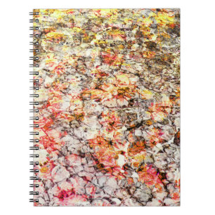 Cool, modern, colorful abstract background notebook