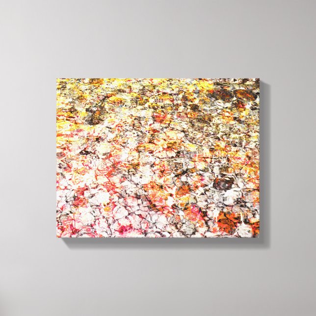Cool, modern, colourful abstract background canvas print (Front)